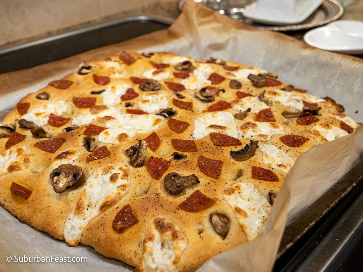 Focaccia Out of Oven