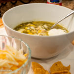 Green Chicken Chili with Goodies